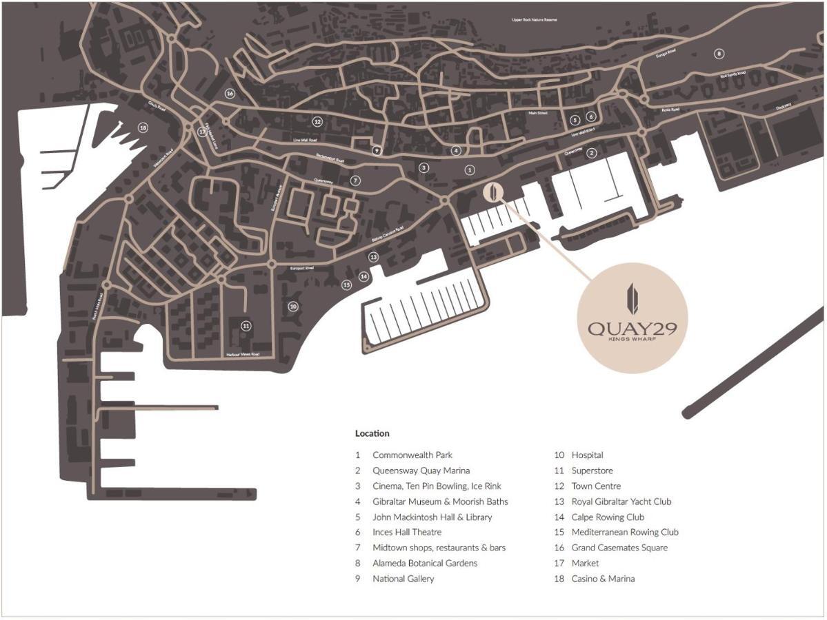 Kings Wharf Quay29 - Large Studio Apartment With 3 Pools - Gym - Rock Views - Holiday And Short Let Apartments In Gibraltar Bagian luar foto